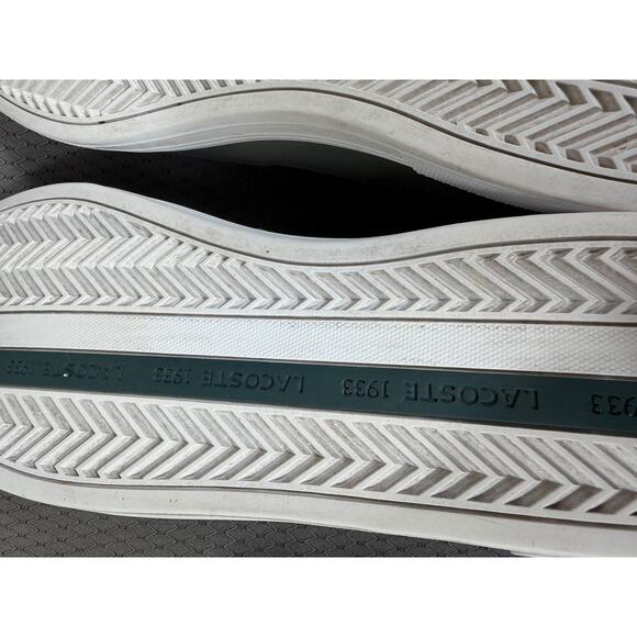 Lacoste Shoes Mens Size 8.5 Gray Green Logo Lace Up Casual Sneakers Low Top main image 5